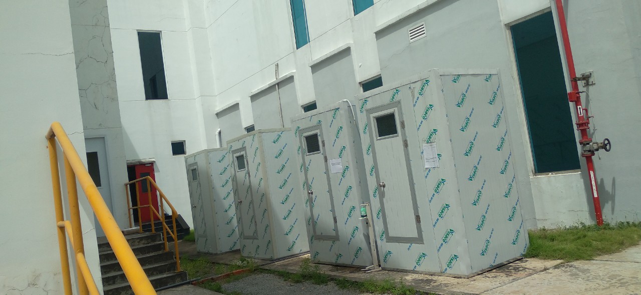 Lắp đặt nhà vệ sinh phục vụ sản xuất 3 tại chỗ
