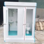 Nhà vệ sinh di động 1 phòng tăm, 1 vệ sinh