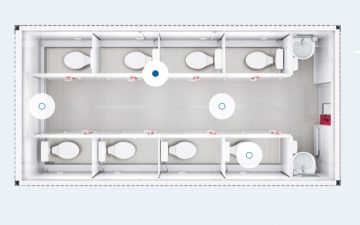 BASIC LINE TOILET CONTAINER WOMEN 360x225 - Nhà vệ sinh công cộng lắp ghép cao cấp